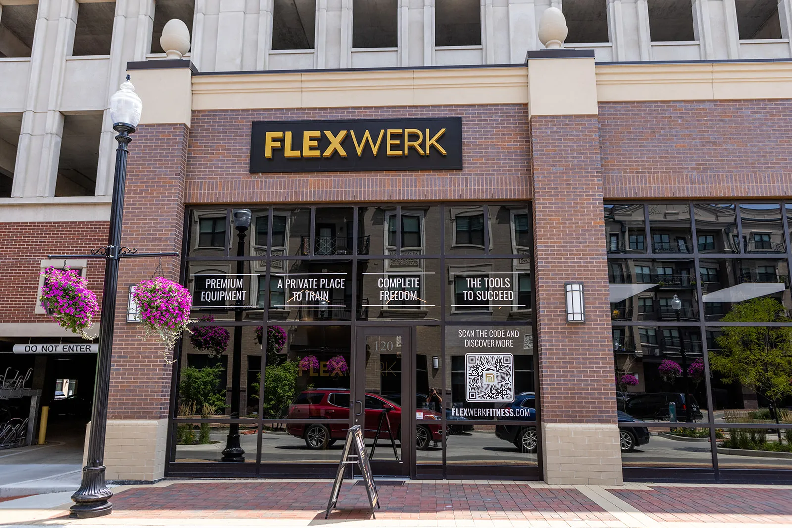 The FlexWerk storefront at Carmel City Center