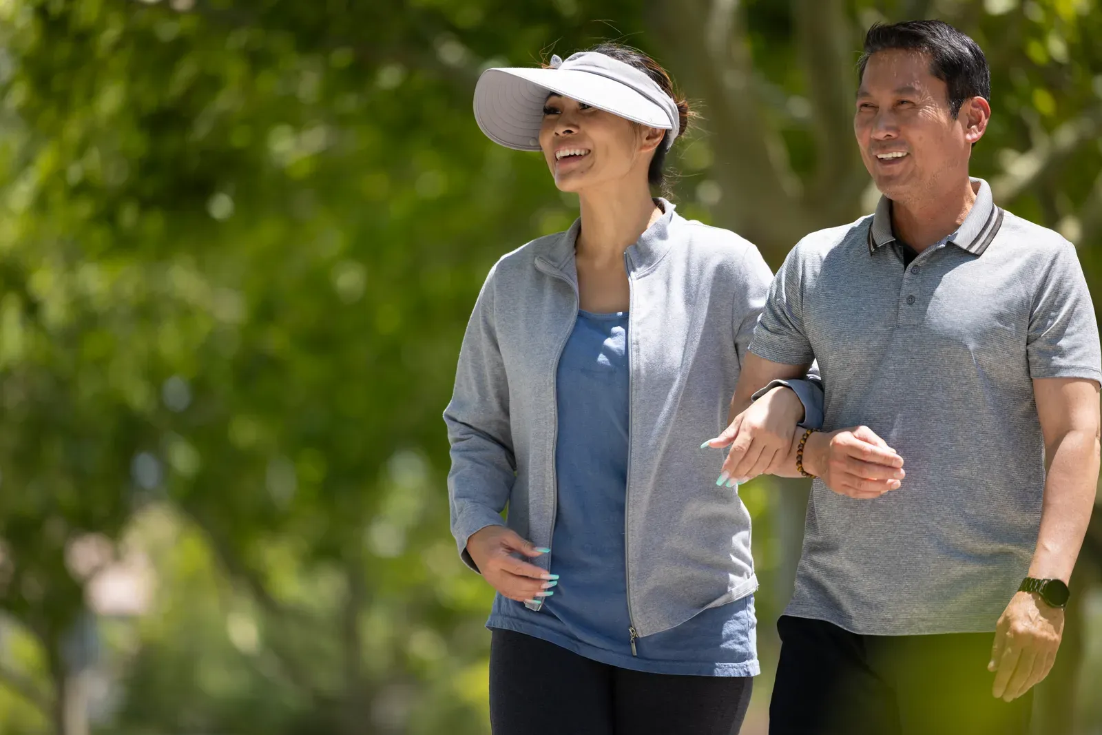Enjoying a walk in the park, a habit that outlasts any 90 day program